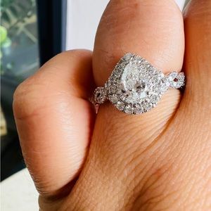 Neil Lane Engagement Ring 1-1/8ctw 14kt white gold